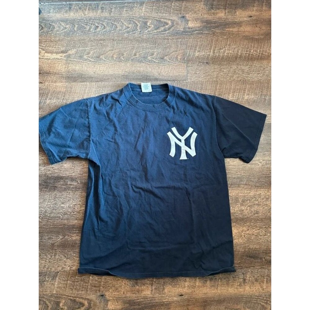 Vintage 90’s Majestic MLB Yankees Mickey Mantle Jersey Tee Large